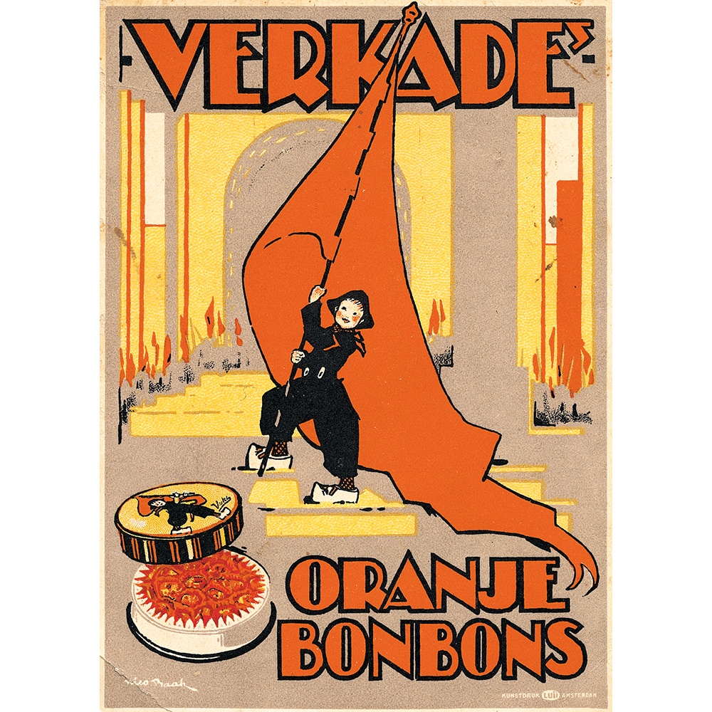 Poster Verkade's Oranje Bonbons