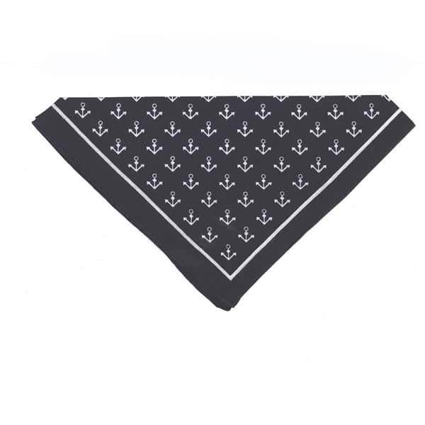 zakdoek klein anker blauw